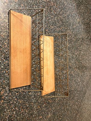 Estanterías de pared madera y metal