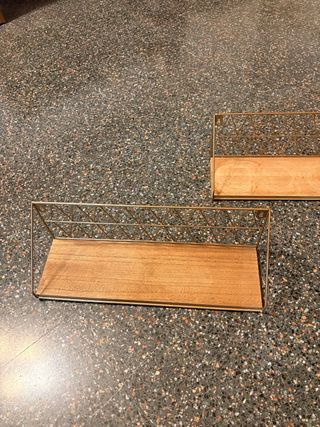 Estanterías de pared madera y metal