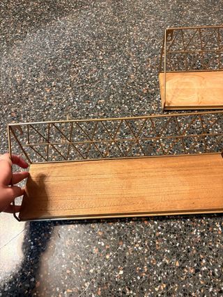 Estanterías de pared madera y metal