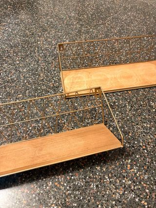 Estanterías de pared madera y metal