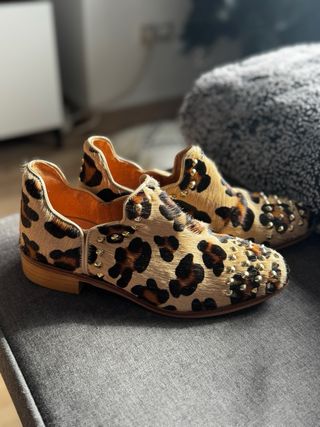 Botines SQUIRREL Animal Print Tachuelas