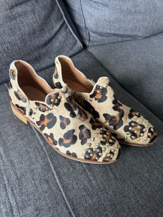 Botines SQUIRREL Animal Print Tachuelas