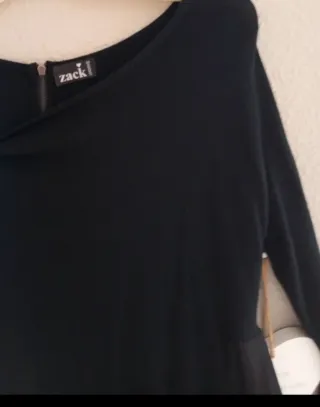 Jersey largo negro largo