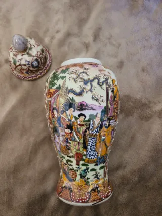 Vaso Royal Satsuma Porcellana Decorato