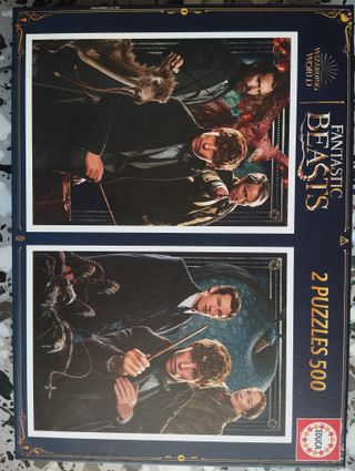 2 Puzzles 500 Piezas Animales Fantásticos