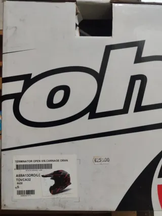 Casco Airoh Negro y Naranja