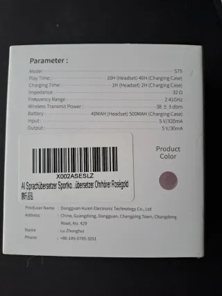 Auriculares traductores