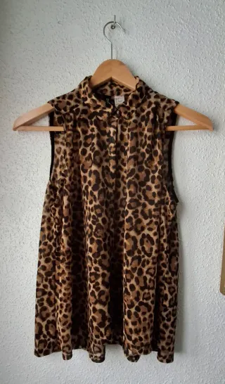 2 Blusas sin mangas vaporosas Talla 36