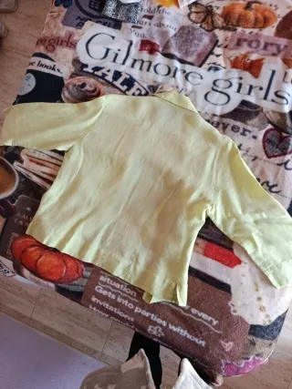 Camisa verde botones manga larga