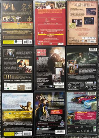 9 DVD Film Azione, Western, Thriller