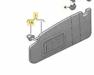 5E3857551B PARASOL IZQUIERDO SKODA OCTAVIA