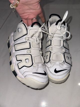 Nike Air More Uptempo Piel Blanca