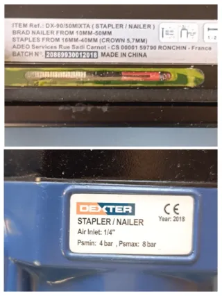 Grapadora Neumática Dexter DX-90/50MIXTA