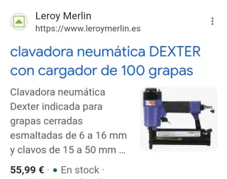 Grapadora Neumática Dexter DX-90/50MIXTA