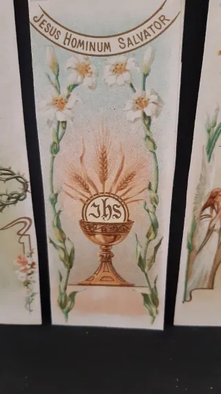 3 Estampas Religiosas Antiguas Comunión