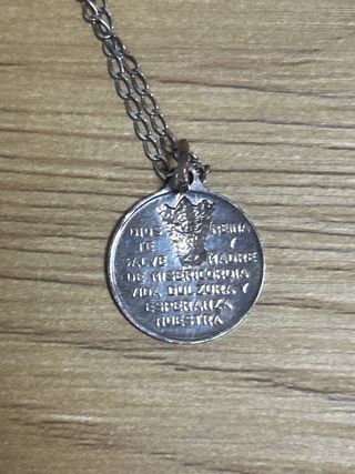 Collar con medalla Virgen de los Desamparados