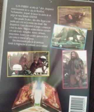 Jumanji VHS Película Familiar Fantasía