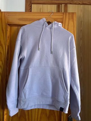 Sudadera Morada Básica Pull and Bear