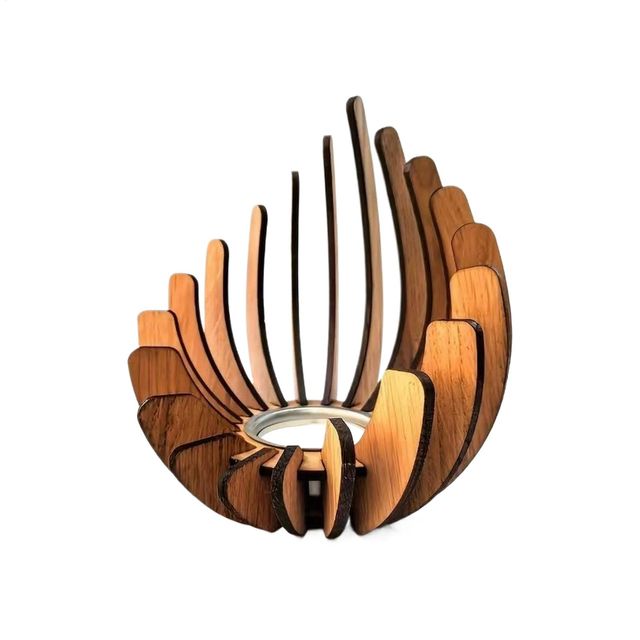 PORTAVELAS GRANDE DE MADERA