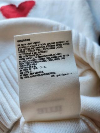 Jersey Ami Paris Blanco Corazón Rojo