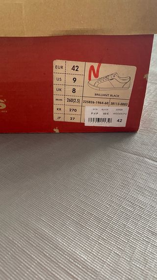 Zapatos Levi's Negros Talla 42