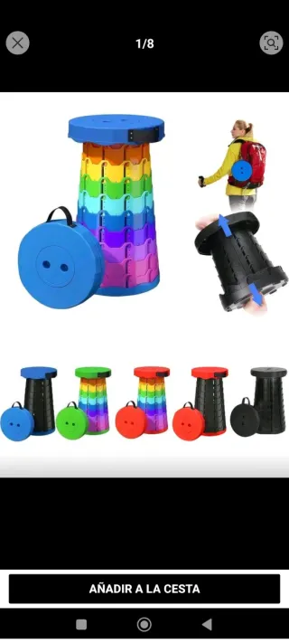 Taburete Plegable Multicolor