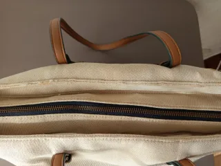 Bolso Tote Tommy Hilfiger Beige y Azul