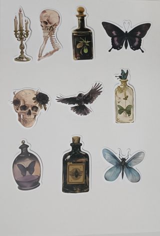 Pegatinas Góticas Vintage 12 Piezas