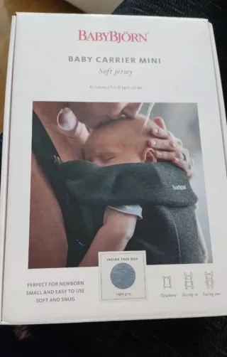 OCASIÓN!!! Mochila Portabebés Babybjörn Mini Gris