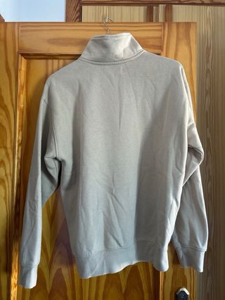 Sudadera Beige Media Cremallera Tokio