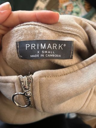 Sudadera Beige Media Cremallera Tokio