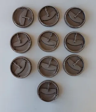 Rejilla deflector aire circular (10 unidades)