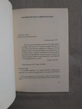 El espíritu nuevo en la arquitectura.