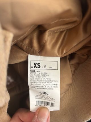 Chaqueta Bomber Beige y Marrón