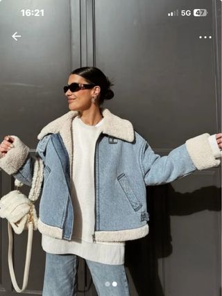 Cazadora vaquera borreguito