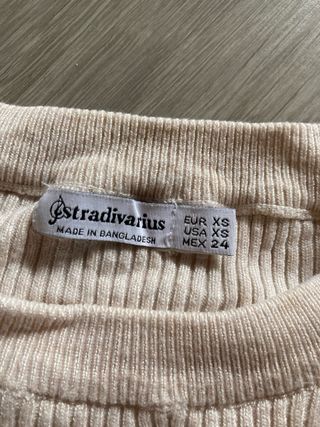 Jersey de canalé beige