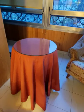 2 Mesas Camilla de madera