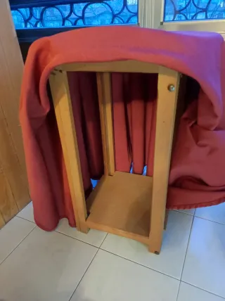 2 Mesas Camilla de madera