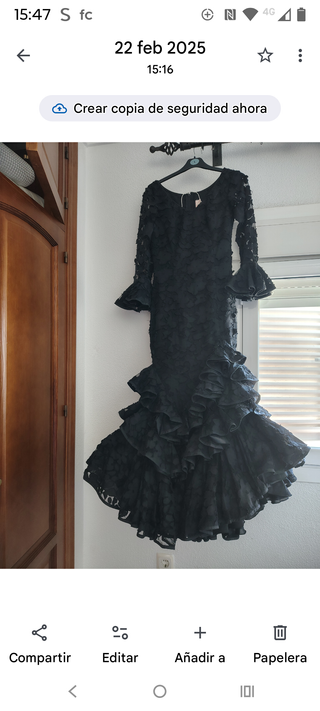 Vestido de flamenca negro