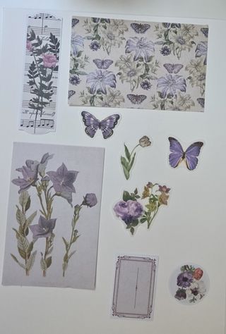 Pegatinas Vintage Flores y Frutas 10uds