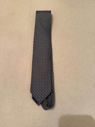 Corbata Hermès Azul Verdoso