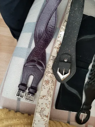 Lote cinturones vintage varios modelos