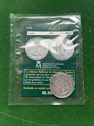 Moneda Luis I 8 Reales 1725 México