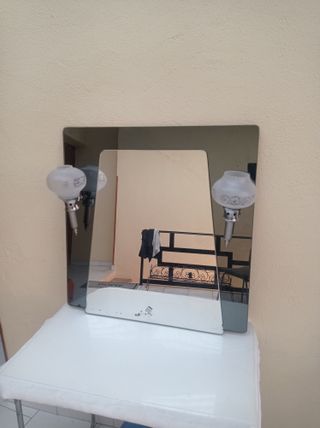 Espejo Vintage con 2 Farolas