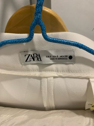 Traje de chaqueta Zara blanco