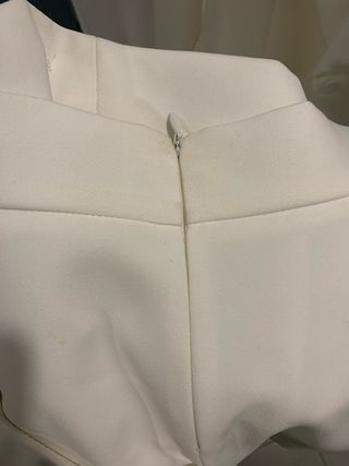 Traje de chaqueta Zara blanco