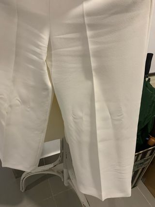 Traje de chaqueta Zara blanco
