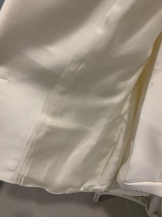 Traje de chaqueta Zara blanco