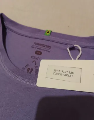 Camiseta tirantes morada Havaianas