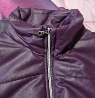 Giacca donna viola corta